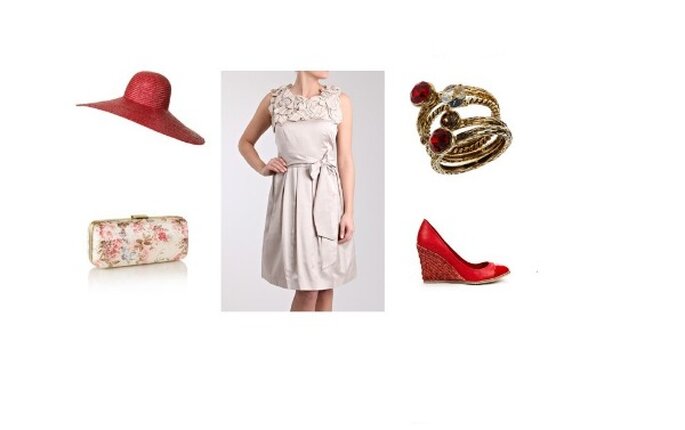 Robe – Coast : chapeau & chaussures – Zara : bracelet – Topshop : sac - Monsoon 