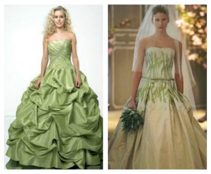 Vestidos de novia verde