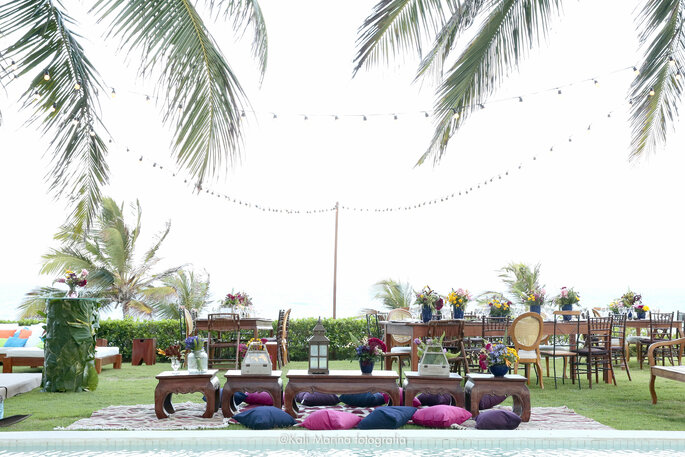 decoração de casamento na praia