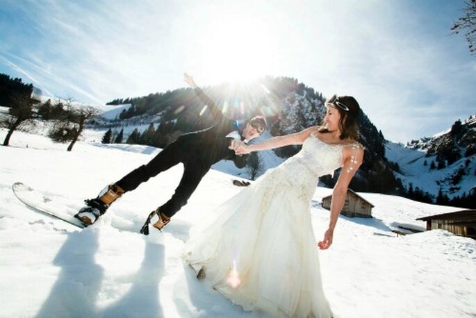 Mariage en hiver : original et romantique - Photo : Mars et Venus MARIAGES