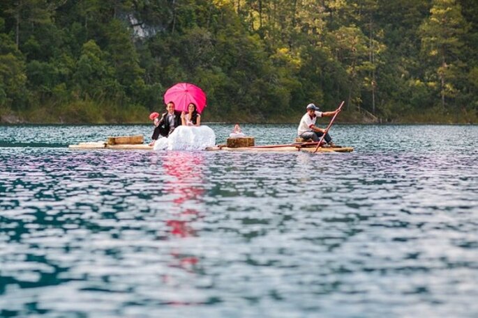 Sesión Trash the Dress en Lago Montebello, Chiapas - Foto Abimelec Olan