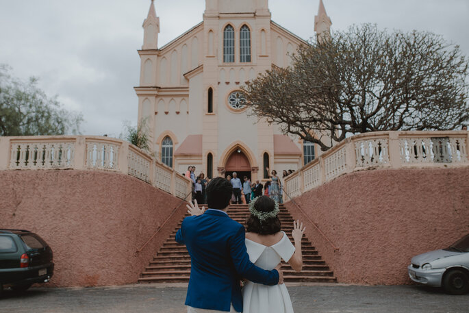 Noivos na igreja