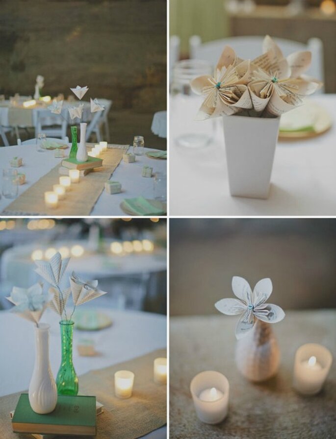 Flores de papel para tu boda - Fotos: Green Wedding Shoes