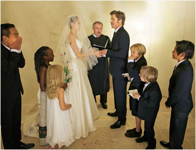 Casamento de Brad Pitt e Angelina Jolie