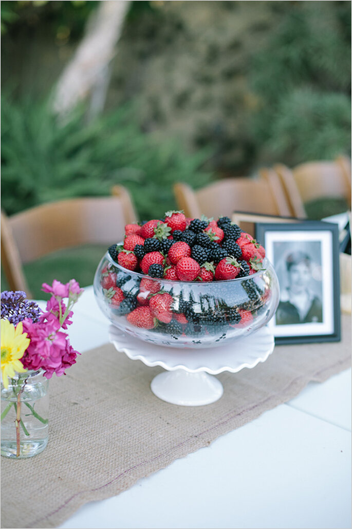 Frutas en la decoración de tu boda - Foto Joe + Kathrina