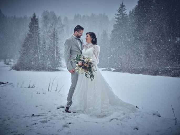 Winterhochzeit in den Bergen