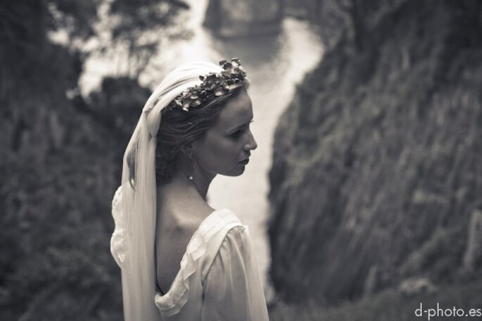 Sesión de fotos de novia inspirada en una princesa enamorada - Foto d-photo.es