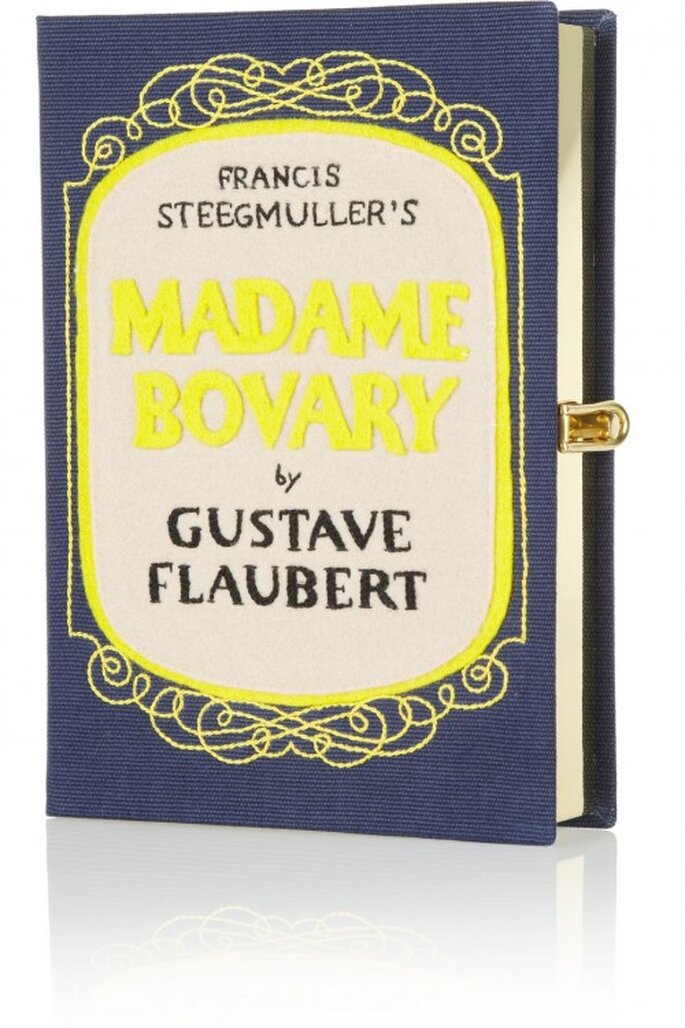 Bolso de fiesta con forma de libro de Gustave Flaubert - Foto Olympia Le-Tan en Net a Porter