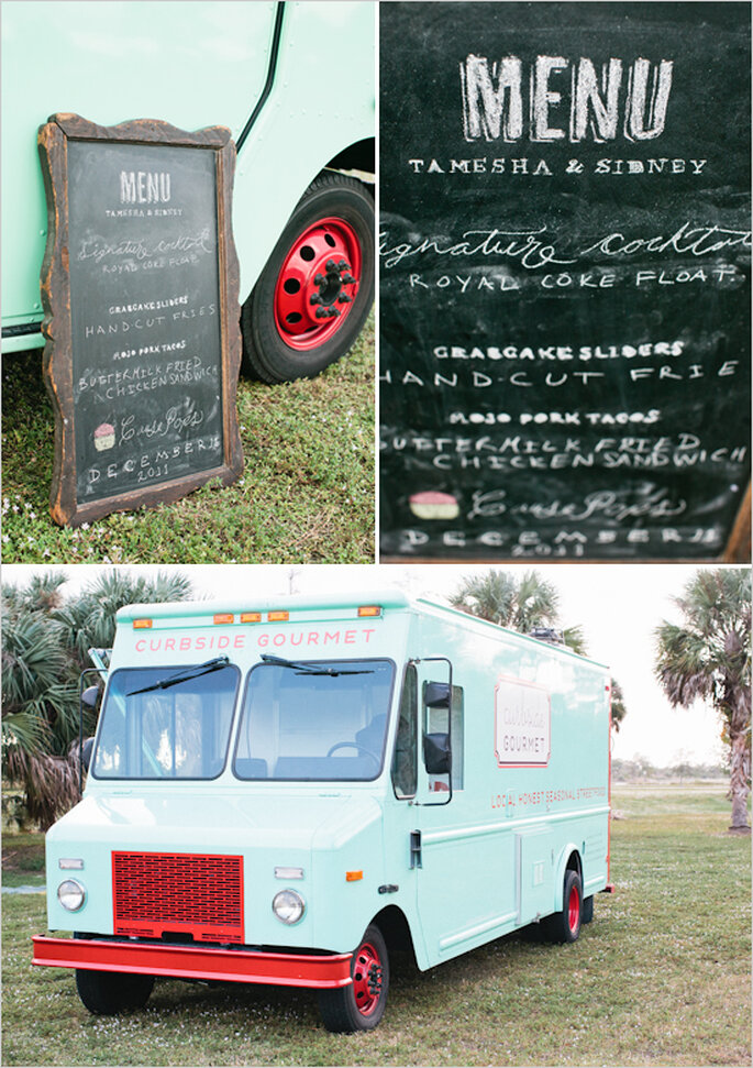 Food trucks para un rico banquete de boda - Foto Chelsea Boatwright