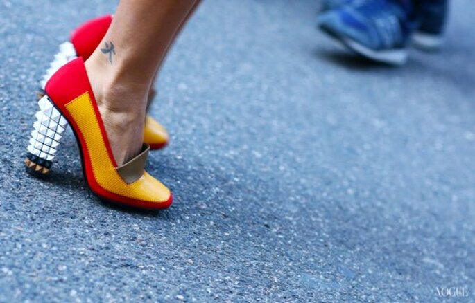 Inspiración en zapatos Fendi - Foto Vogue Street Style