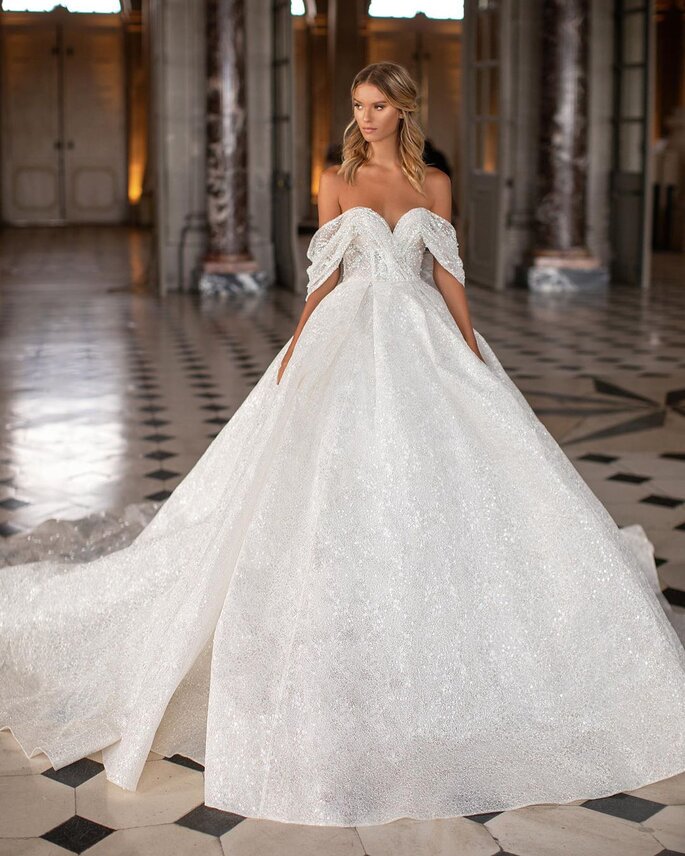 150 vestidos de novia corte princesa 2021 ¡diseños idílicos para tu boda!