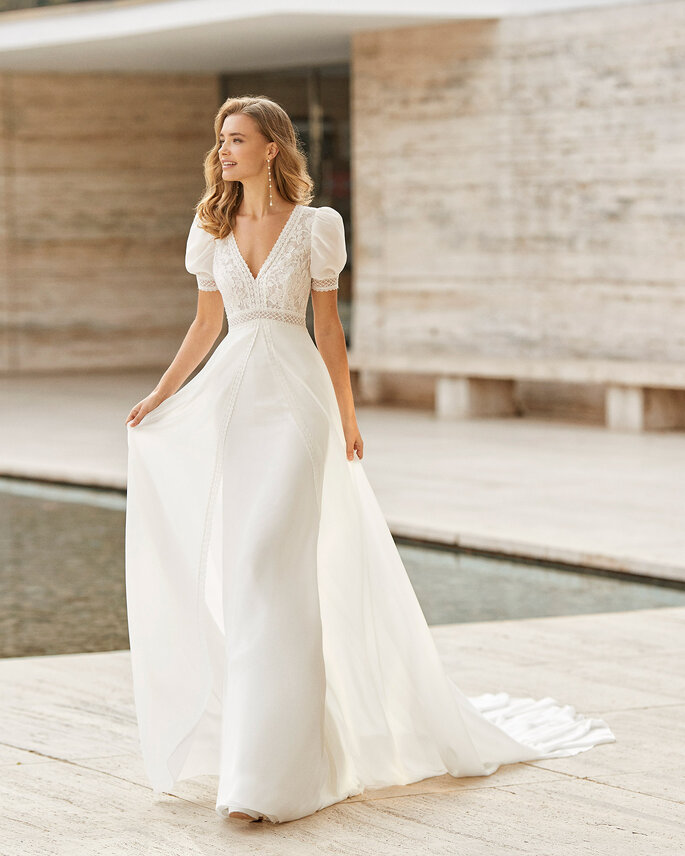 85 vestidos de novia corte imperio: un look de lo más romántico