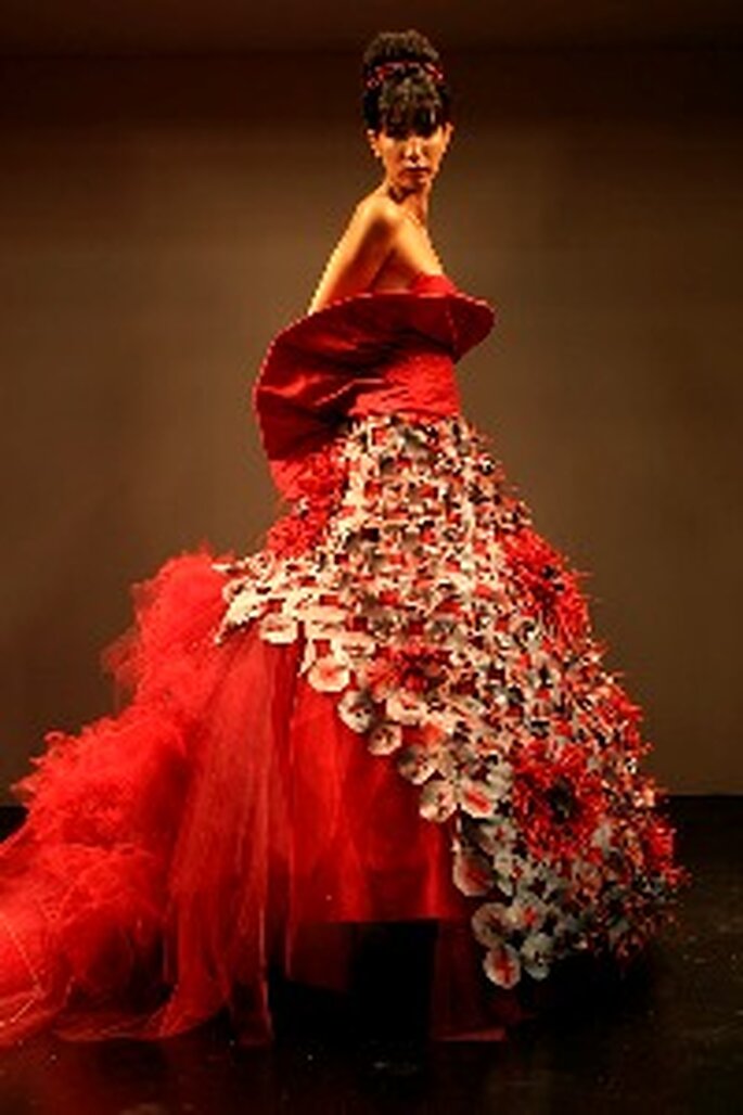 Vestidos de Noiva vermelhos - Cristina Lopes