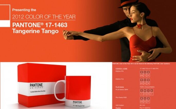 Pantone color del año 2012 Tangerine Tango