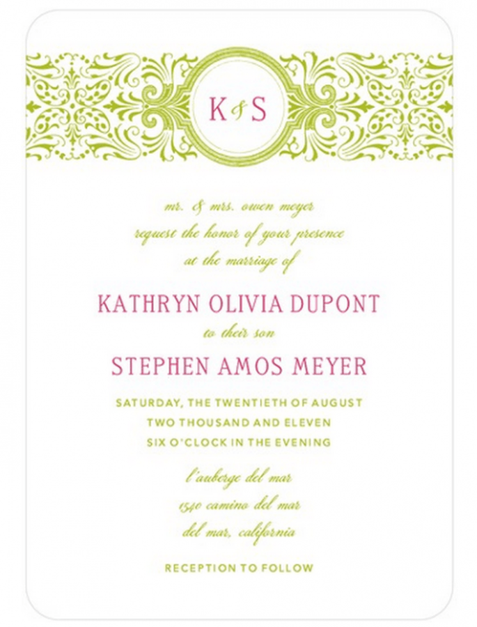 Elige diseños que vayan de acuerdo con el tema de la boda - Foto Wedding Paper Divas