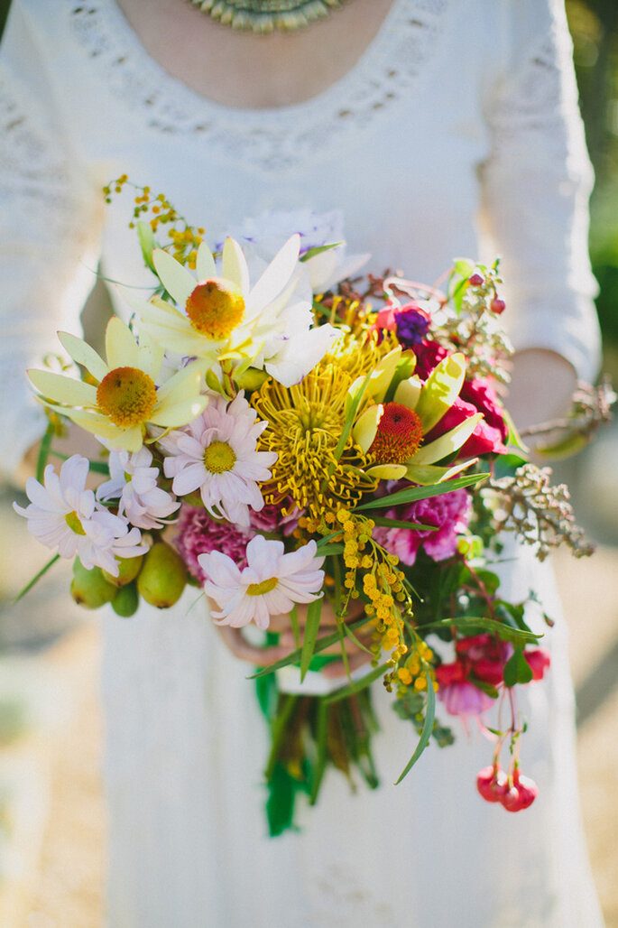 Look de novia inspirado en Frida Kahlo - Foto Amber Vickery Photography