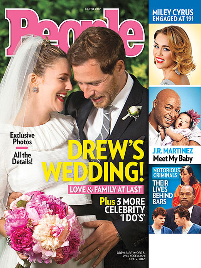 Drew Barrymore y Will Kopelman recien casados y esperando su primer hijo - Foto People Magazine