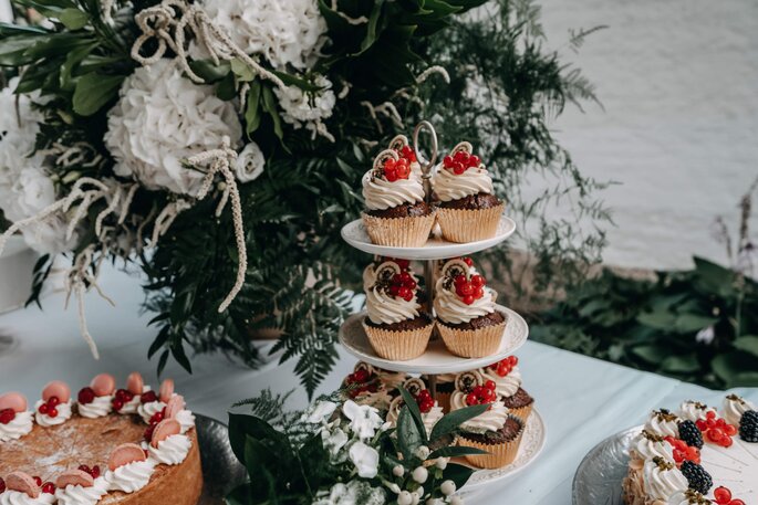 Cupcakes Sweet Table Hochzeit