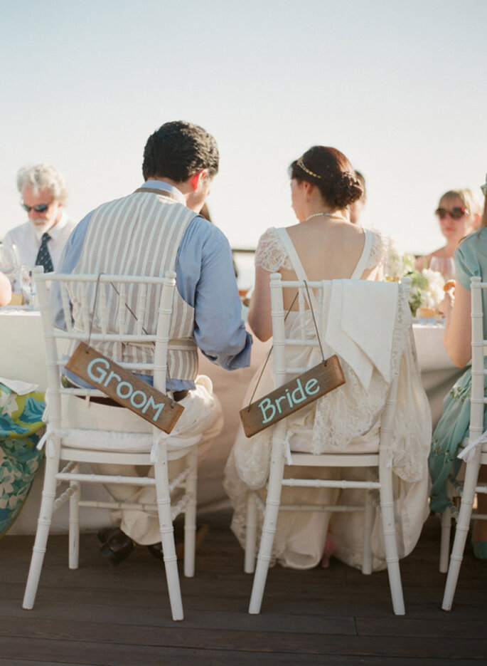 Elizabeth + Benjamin en vintage chic. Foto: Esther Sun