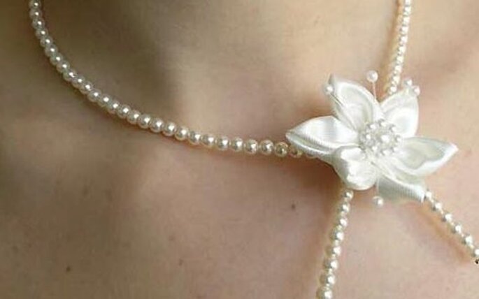 Un collar  de perlas siempre fue el favorito de las novias