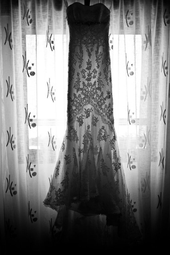 El vestido de novia de Laura- Foto: Valentín Gámiz