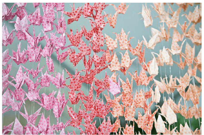 Paper decorations for your wedding - Photo: Jenny Ebert Photography