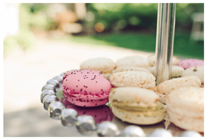 Macarons como postre para tu banquete de bodas - Foto Amy Nicole Photography