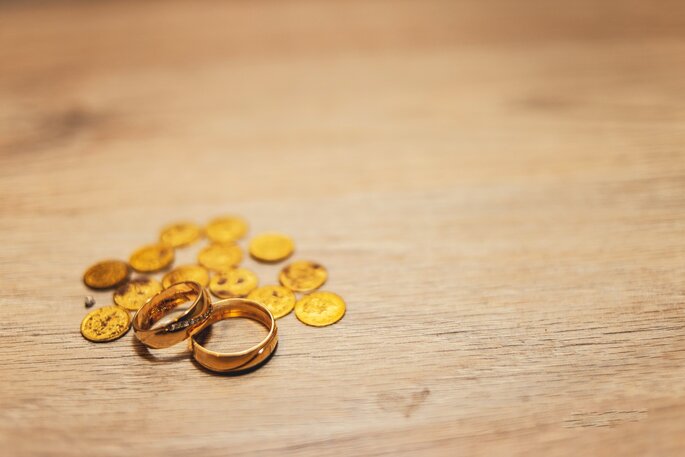 Arras de matrimonio, arras de boda de oro y plata, unity coins