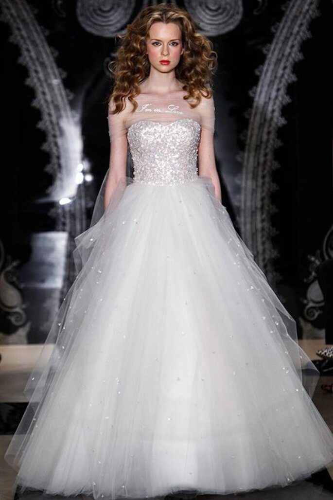 Vestido de novia Reem Acra primavera 2014 - Foto Reem Acra Facebook