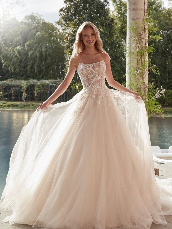 Vestido novia 2024 tul