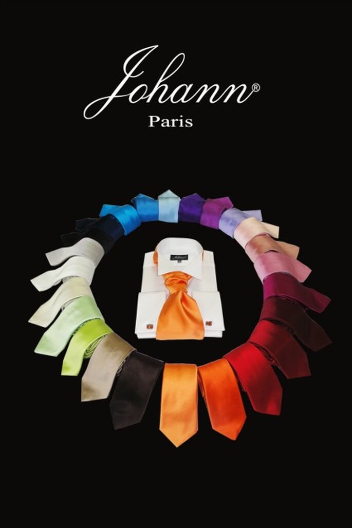 Lavallières et cravates un nuancier de couleurs incroyable - Photo : La Maison Johann