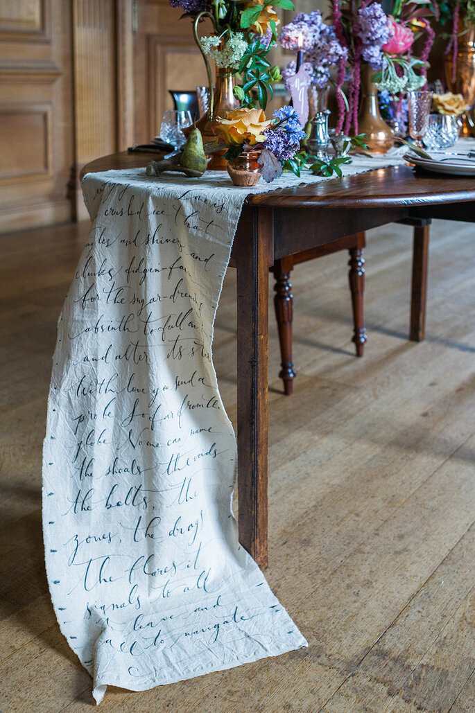 Caminos de mesa para la decoración de boda - Ann Kathrin Koch