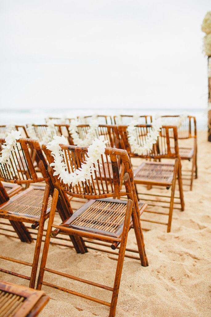 Decoración de las sillas de boda