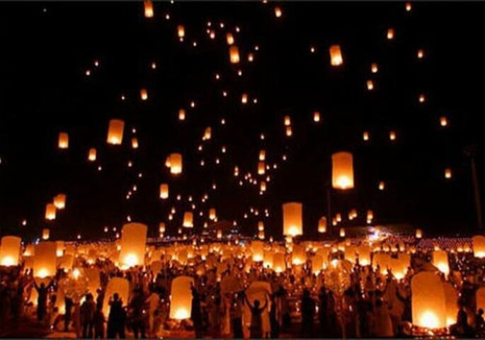 Les lanternes célestes blufferont les invités de votre mariage - Photo : Lanterne Mariage