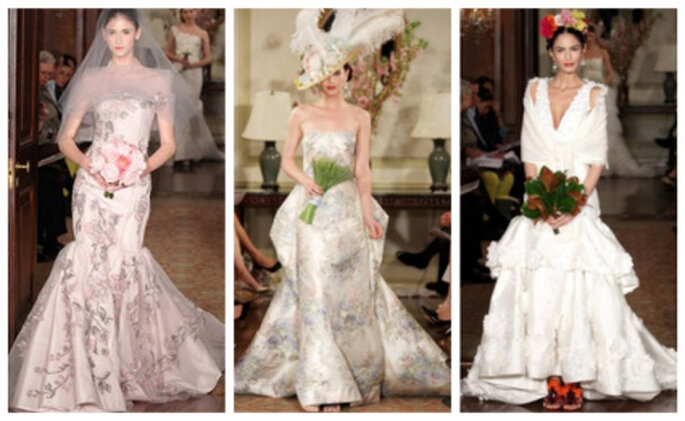 Die letzte Brautkleider Kollektion von Carolina Herrera auf dem Laufsteg