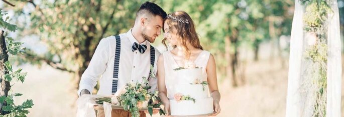 Brautpaar bei einer Hochzeit geplant von Matrimondo