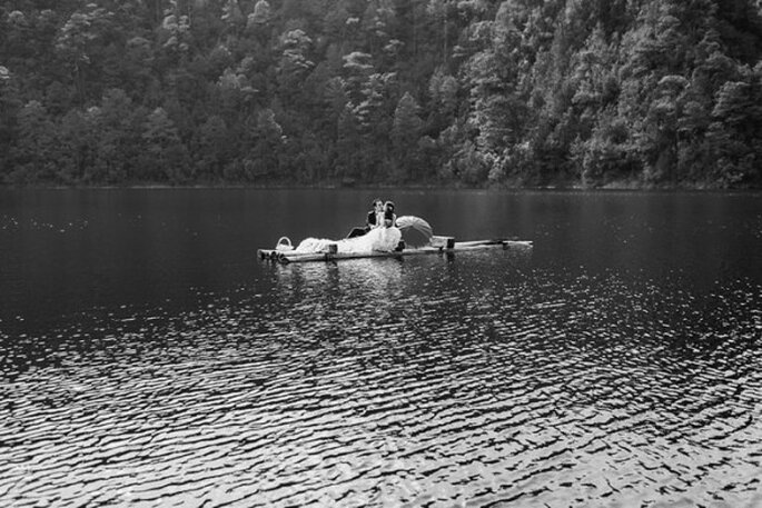 Sesión Trash the Dress en Lago Montebello, Chiapas - Foto Abimelec Olan