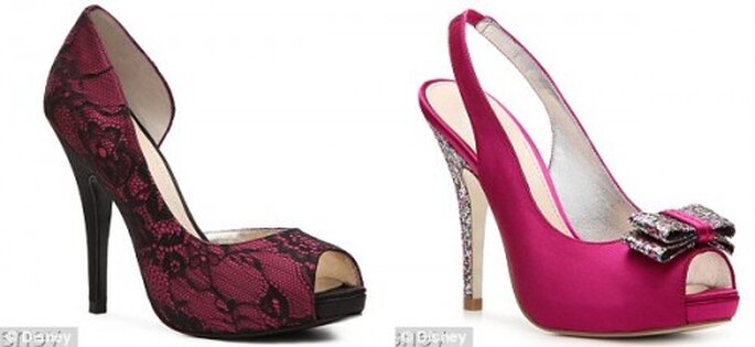 Zapatos de novia en color rosa fiusha inspirados en Cenicienta - Foto Disney