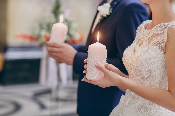 Rito das velas em casamento