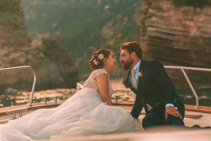 Luca Cuomo Photographer - sposi in barca
