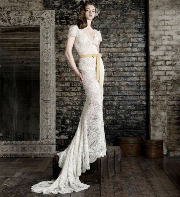 Vestido de novia de Bruce Oldfield, el diseñador de Kate Middleton