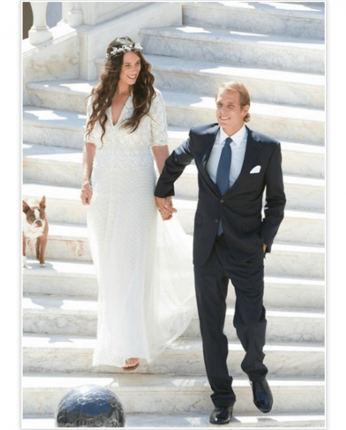 Look de novia de Tatiana Santo Domingo - Foto Palais Princier