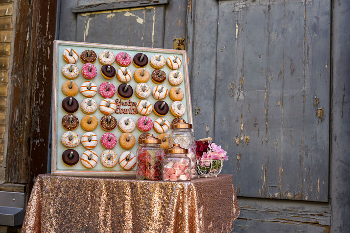 Donut Wall und Candy Auswahl bei Pascale Schurter