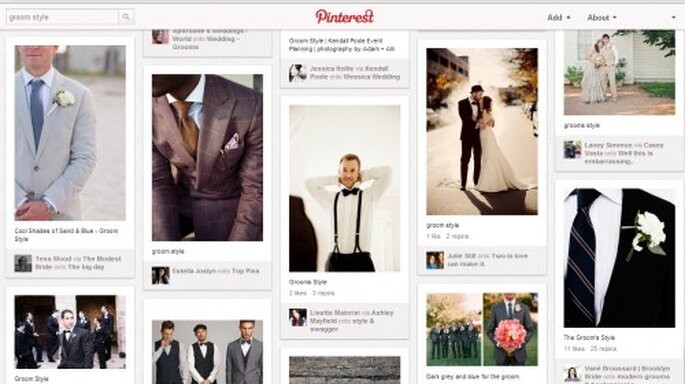 Pinterest para inspiración de boda para el novio en 2013