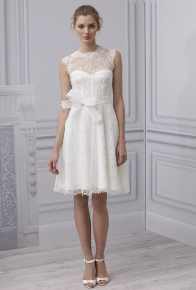 Weiß ist die klassische Farbe beim Brautkleid - MONIQUE LHUILLIER 