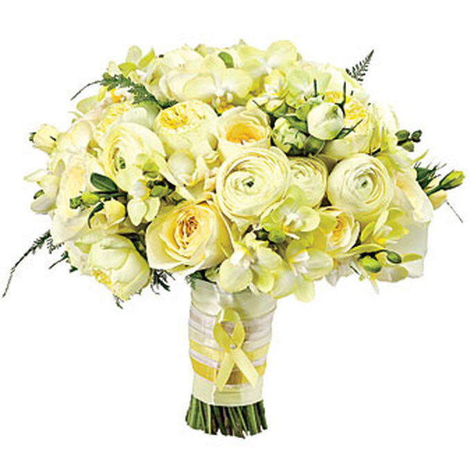 Bello bouquet de rosas amarillas