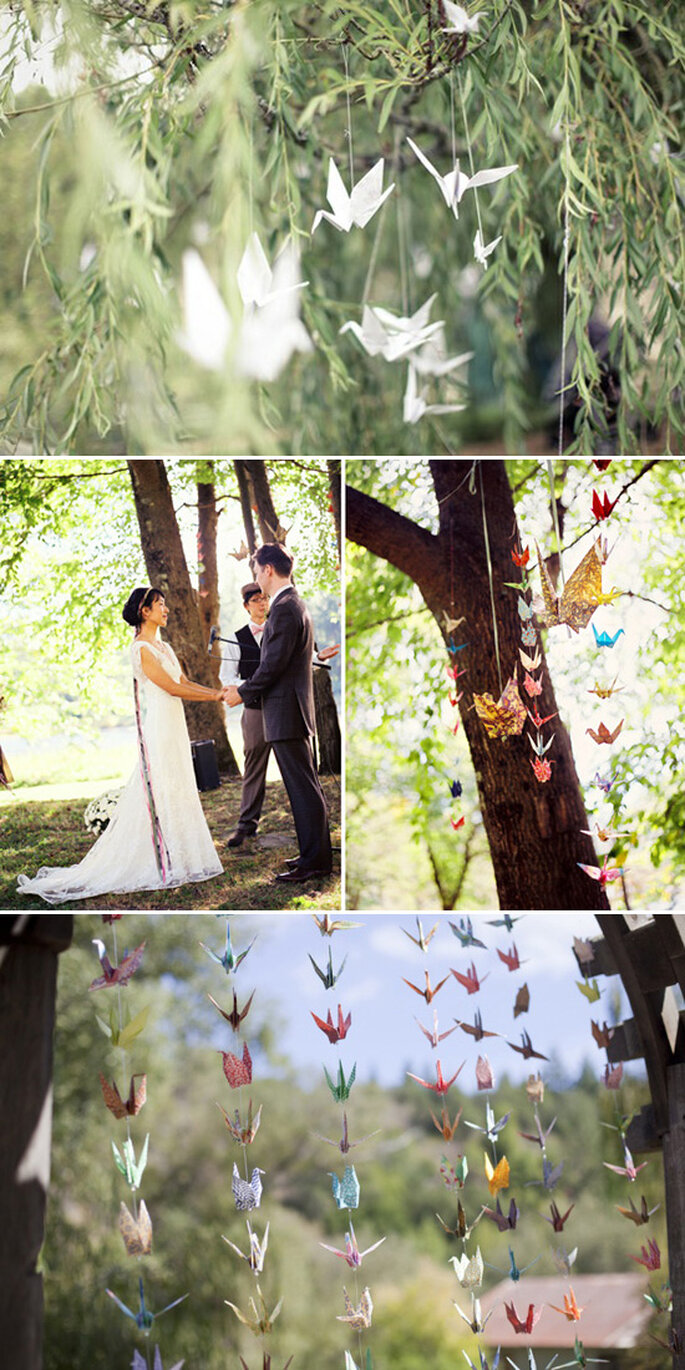 Paper decorations for your wedding - Photo: We Not Collective, Robert Sukrachand, Emily Takes Photos