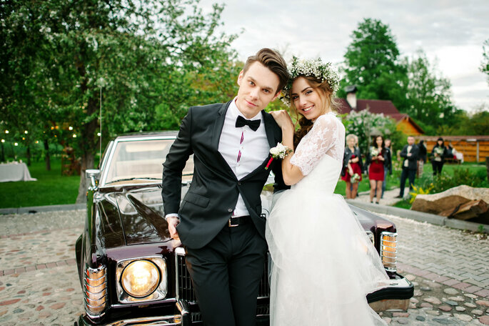 Arreglos de carro de boda: 15 ideas para todos los gustos 