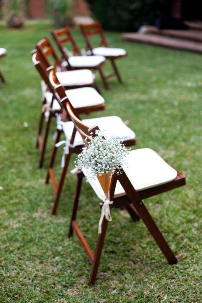 Decoraciones de las sillas |Foto por En Route Photography.