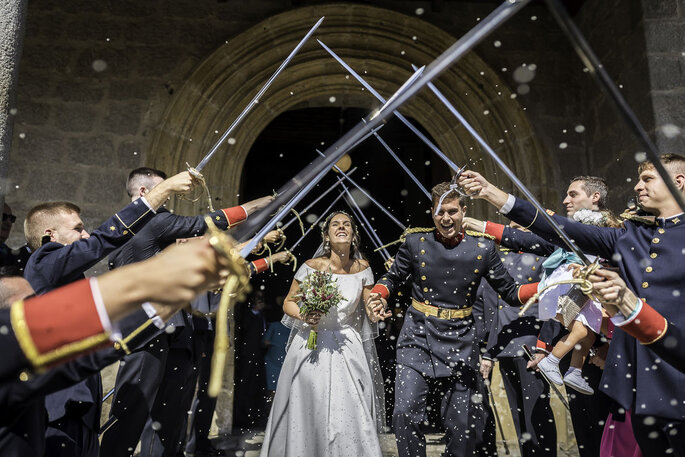 pasillo de espadas boda